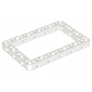 Technic Hefbalk dik 7x11 open midden White